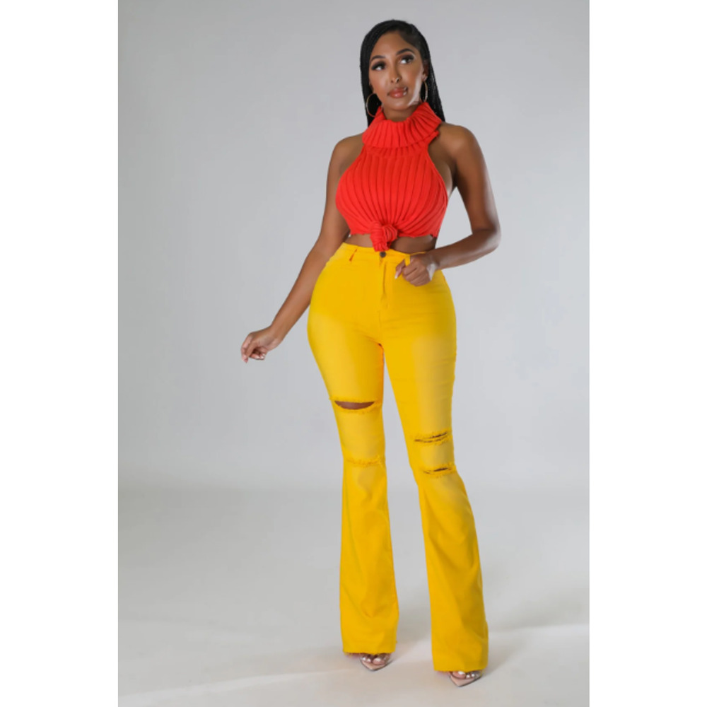 Katana Jeans in Yellow